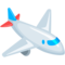 Airplane emoji on Messenger
